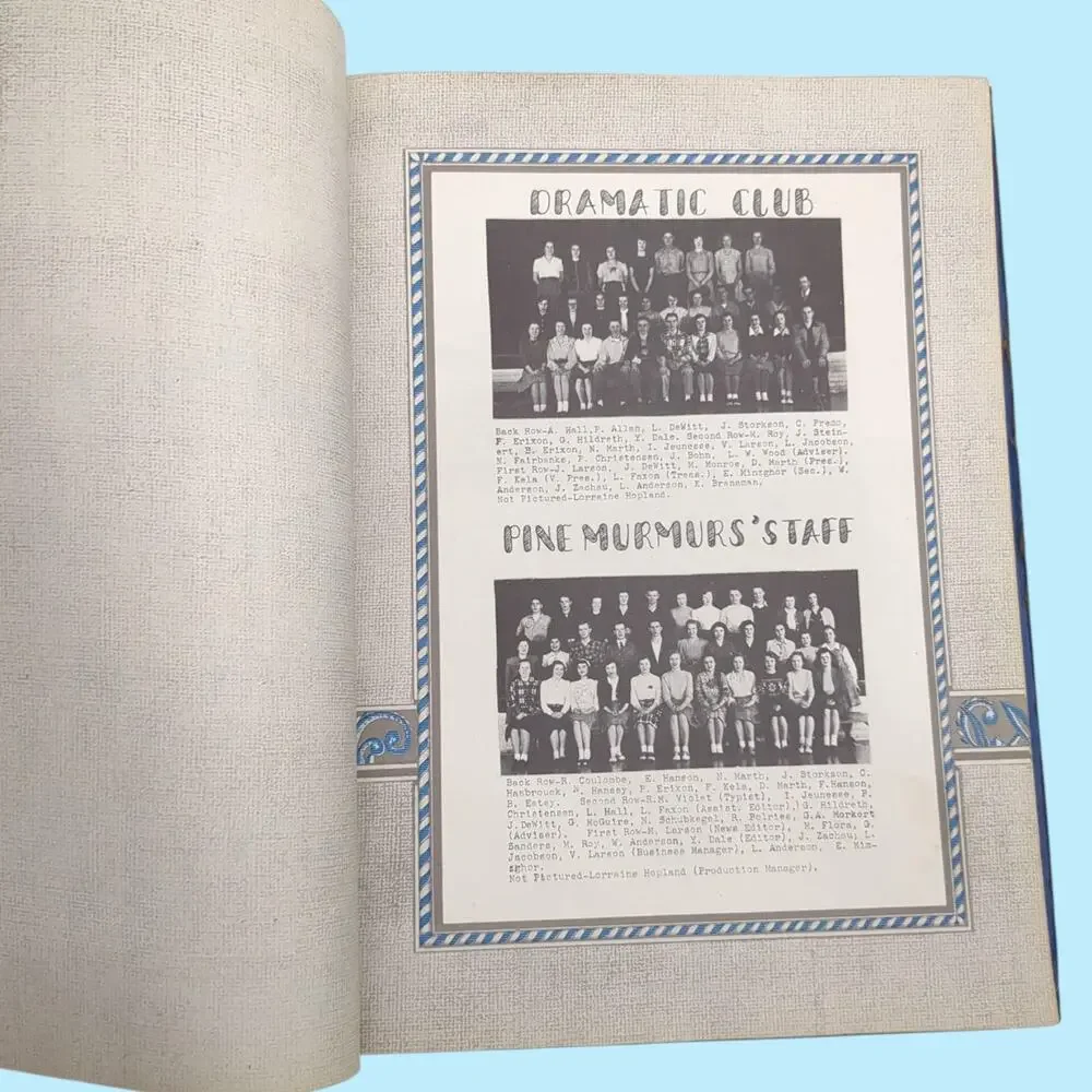 Cass Lake High School 1947 Year Book Yearbook Panthers Minnesota MN